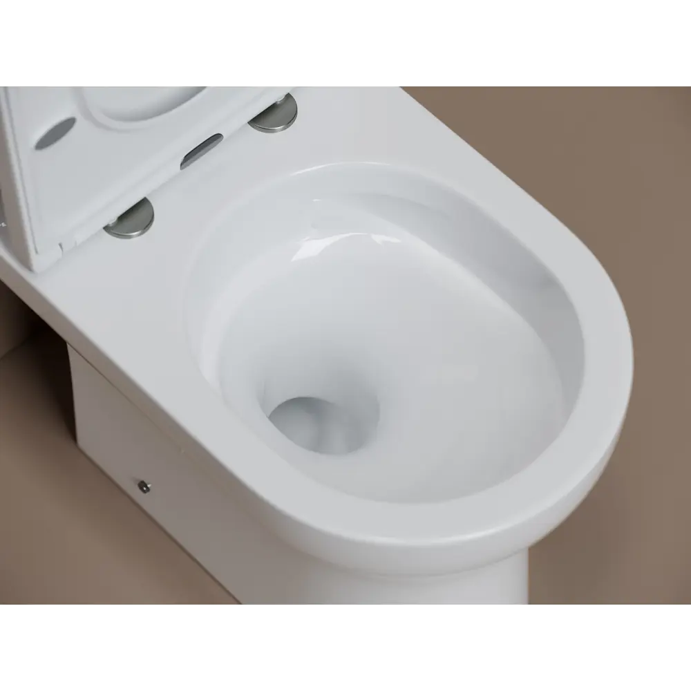 Унитаз-компакт Flo Round безободковый сиденье с микролифтом двойной смыв цвет Santreyd STLM-2029729 - Вид №2