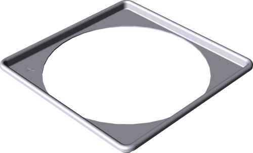 Канализационная арматура  Трапы для ванных Advantix  Оборудование  Надставные элементы, рамки для установки решеток VIEGA 627 027 Модель 4949.4 Santreyd  - Вид №2