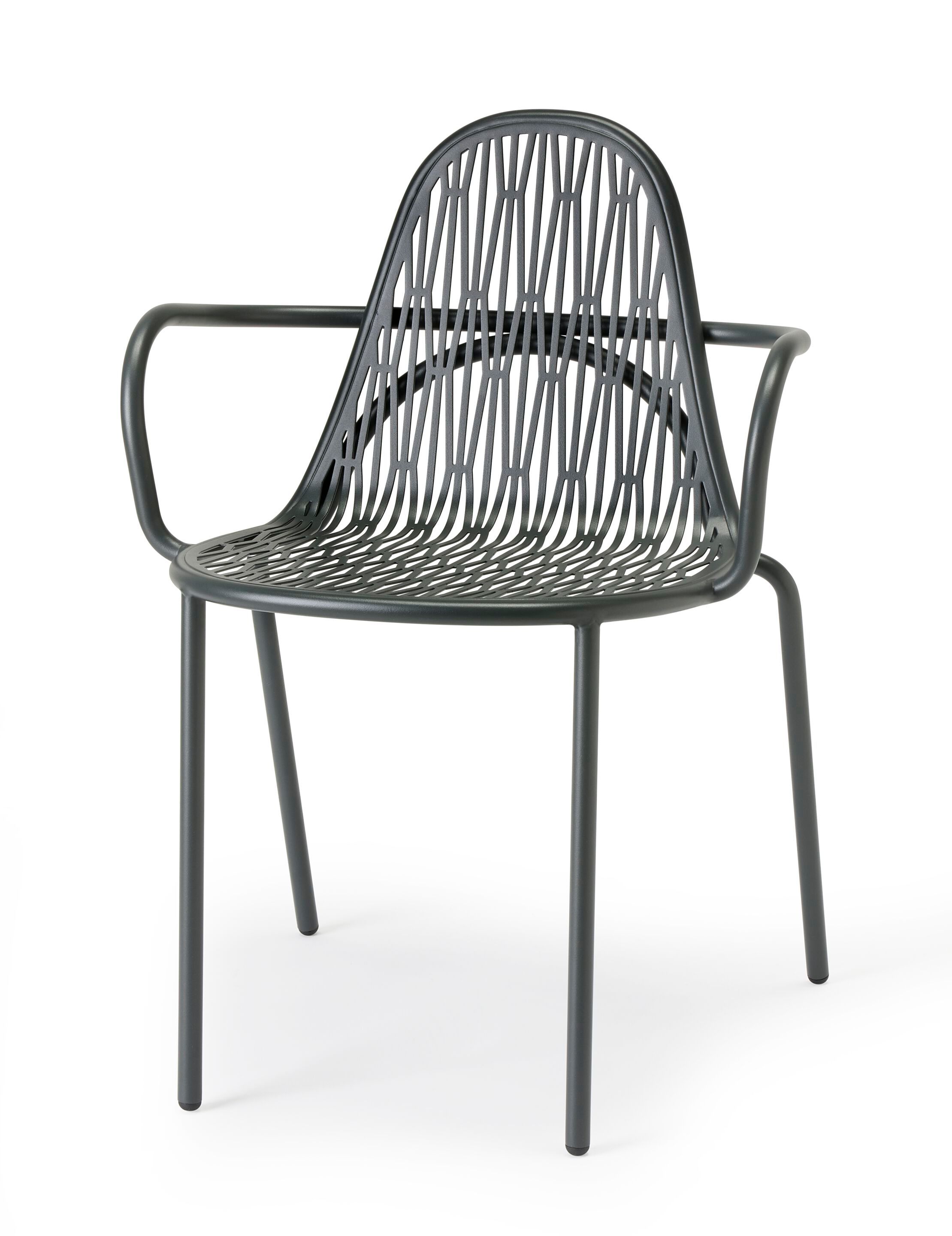 Металлический садовый стул с подлокотниками S-CAB Malvasia ARCH-00031479 - Вид №10