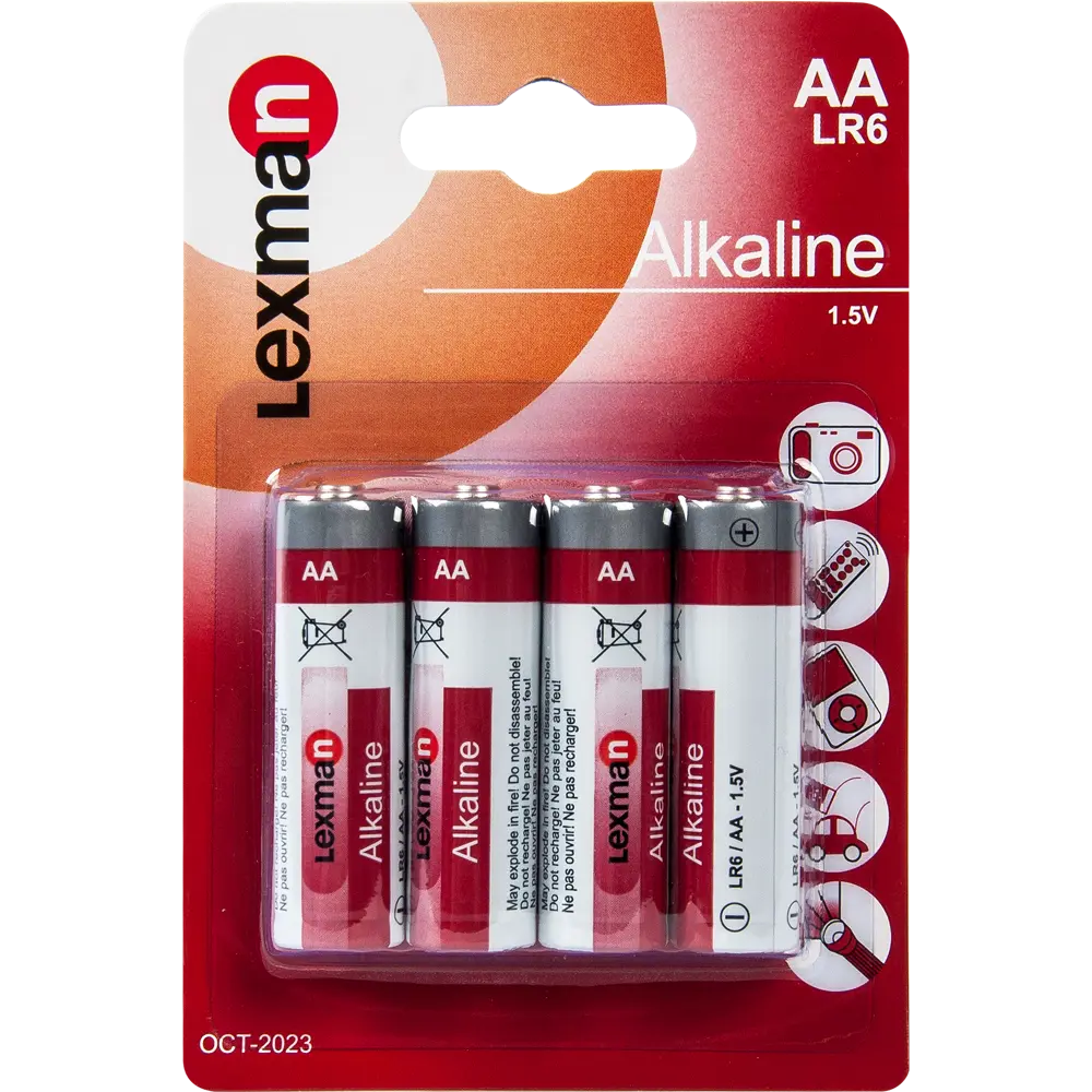 Батарейка алкалиновая Lexman AA 4 шт STLM-2174993