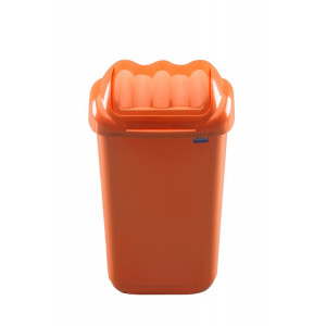 605-05 PLAFOR Мусорный бак пластиковый для раздельного сбора мусора с плавающей крышкой 15 л. Оранжевый