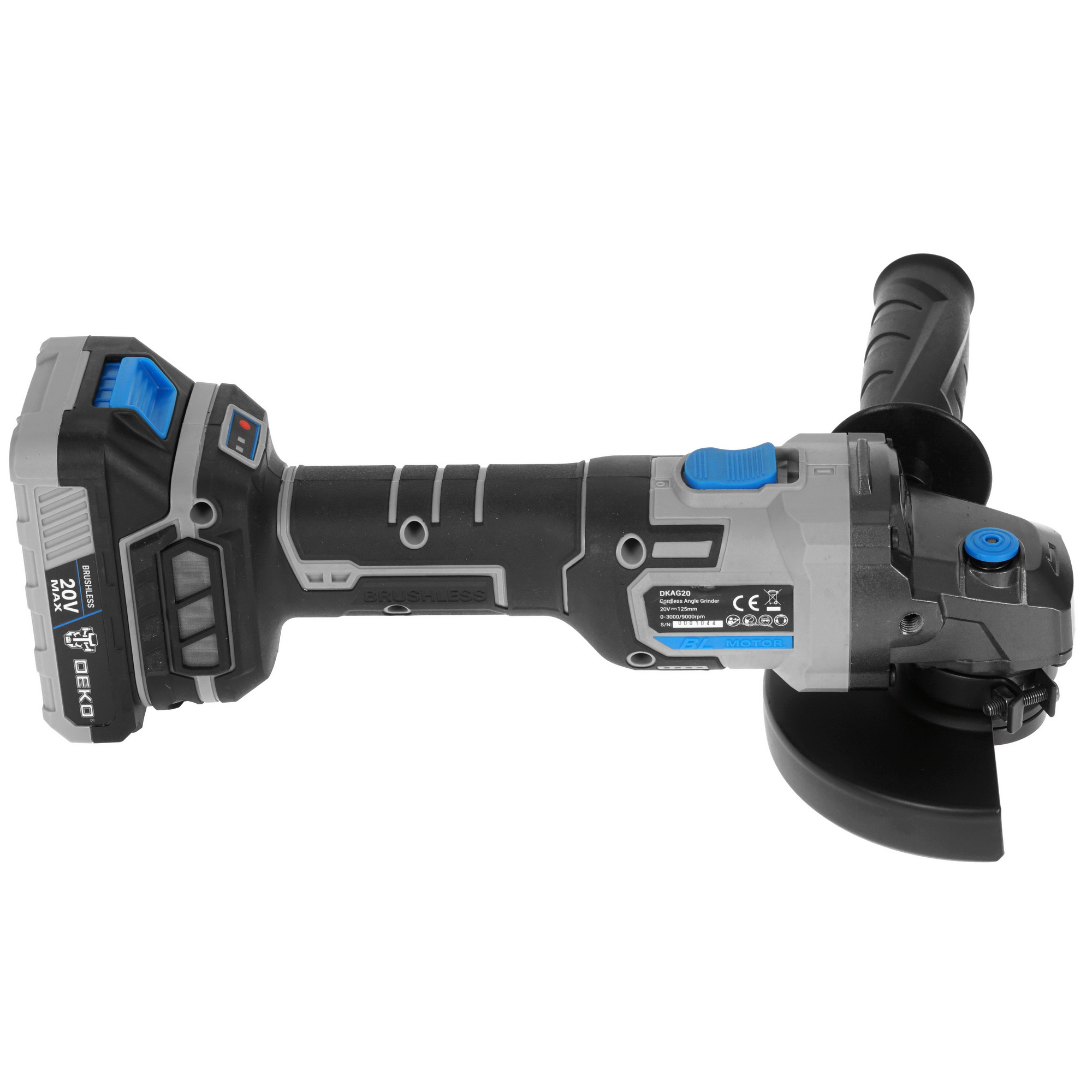 Углошлифовальная машина (УШМ) DEKO DKAG20 MAX 20V 5445898 STDN-0114738 - Вид №3