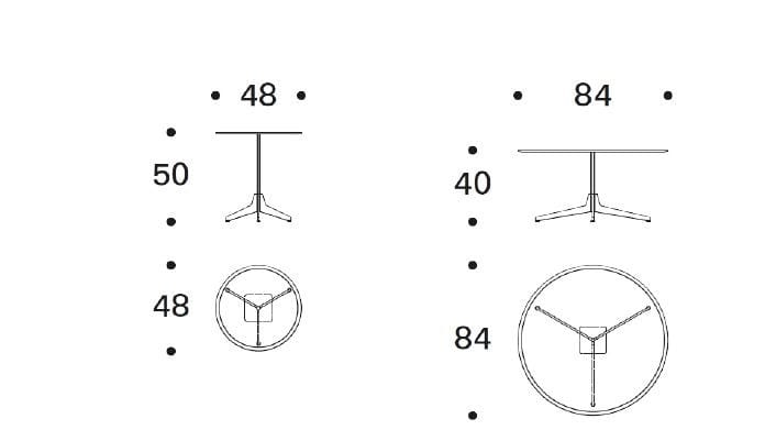 Круглый мраморный журнальный столик Saba Italia ARCH-00048016 - Вид №2