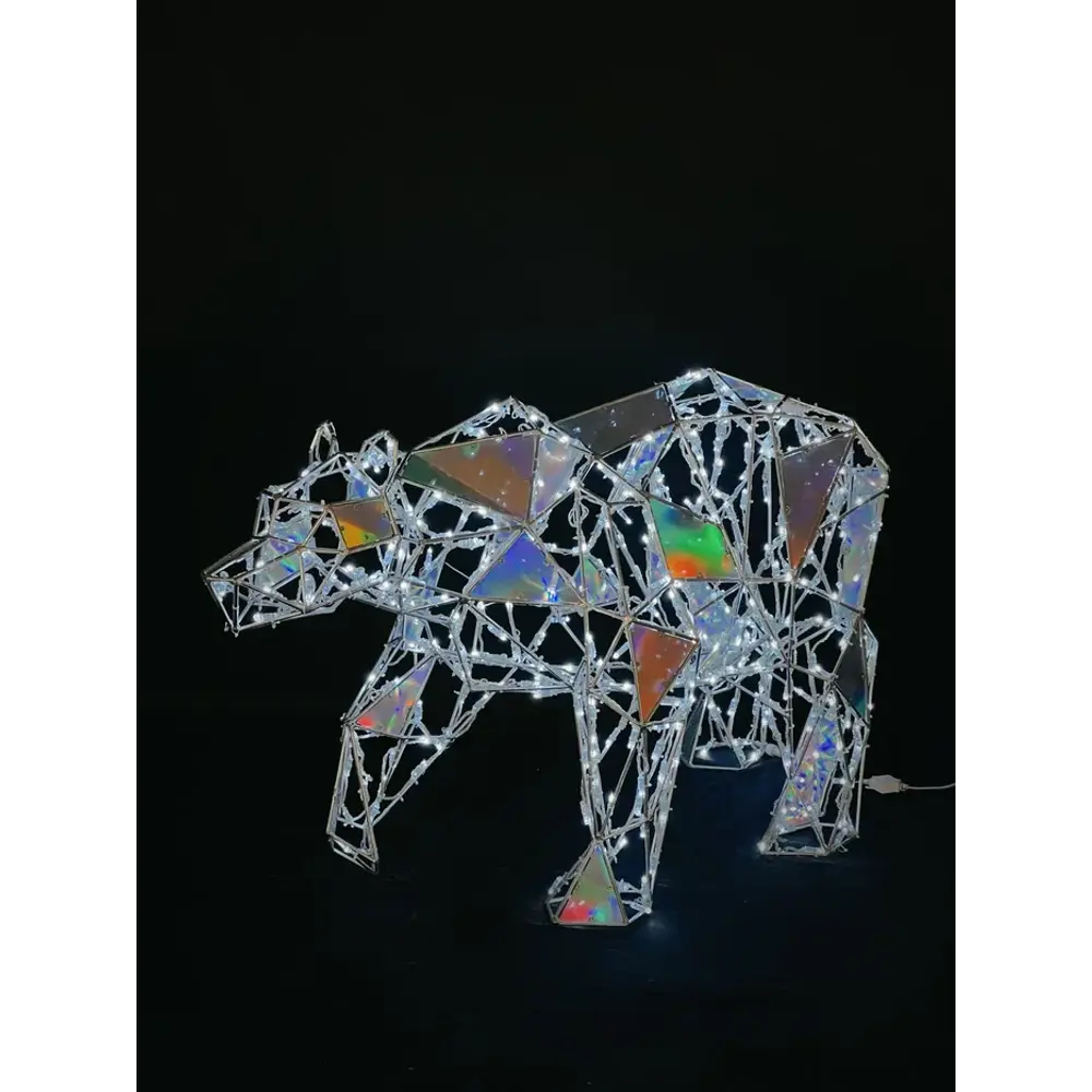 Электрическая светящиеся фигура Медведь полигональный 400 LED 120x60x40 см теплый белый свет 86164100 STLM-2176895 LUMINE AJUR 