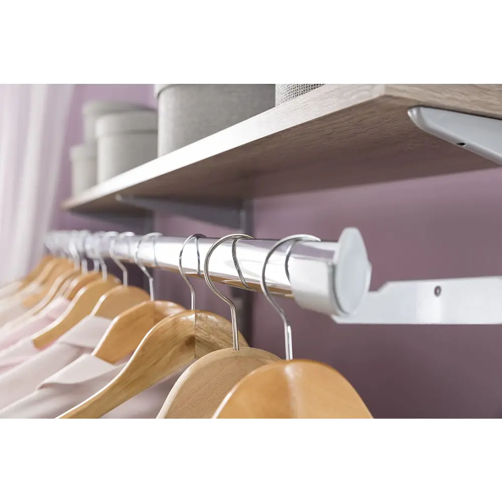 Штанга Spaceo 80 см цвет хром STLM-2094010 - Вид №4