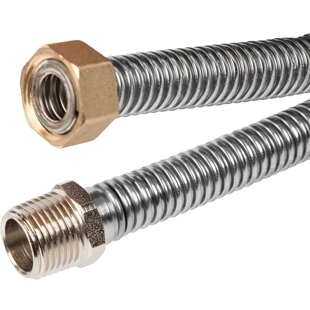 Гибкая подводка для газа сильфонного типа 1/2" ВР-НР 2 м TUBOFLEX STLM-2149846 - Вид №1