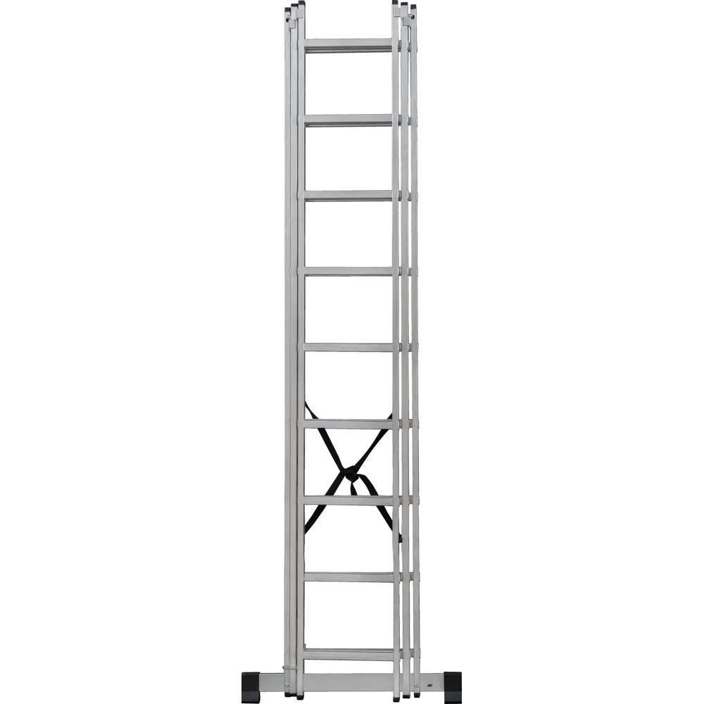 Лестница раскладная выдвижная 3-секционная DILWIS до 5.53 м 9 ступеней STLM-2166506 - Вид №6