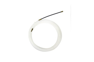 18169183 Нейлоновая кабельная протяжка НКП диаметр 3 мм, длина 10 м, с наконечниками, белая SQ0590-0002 TDM