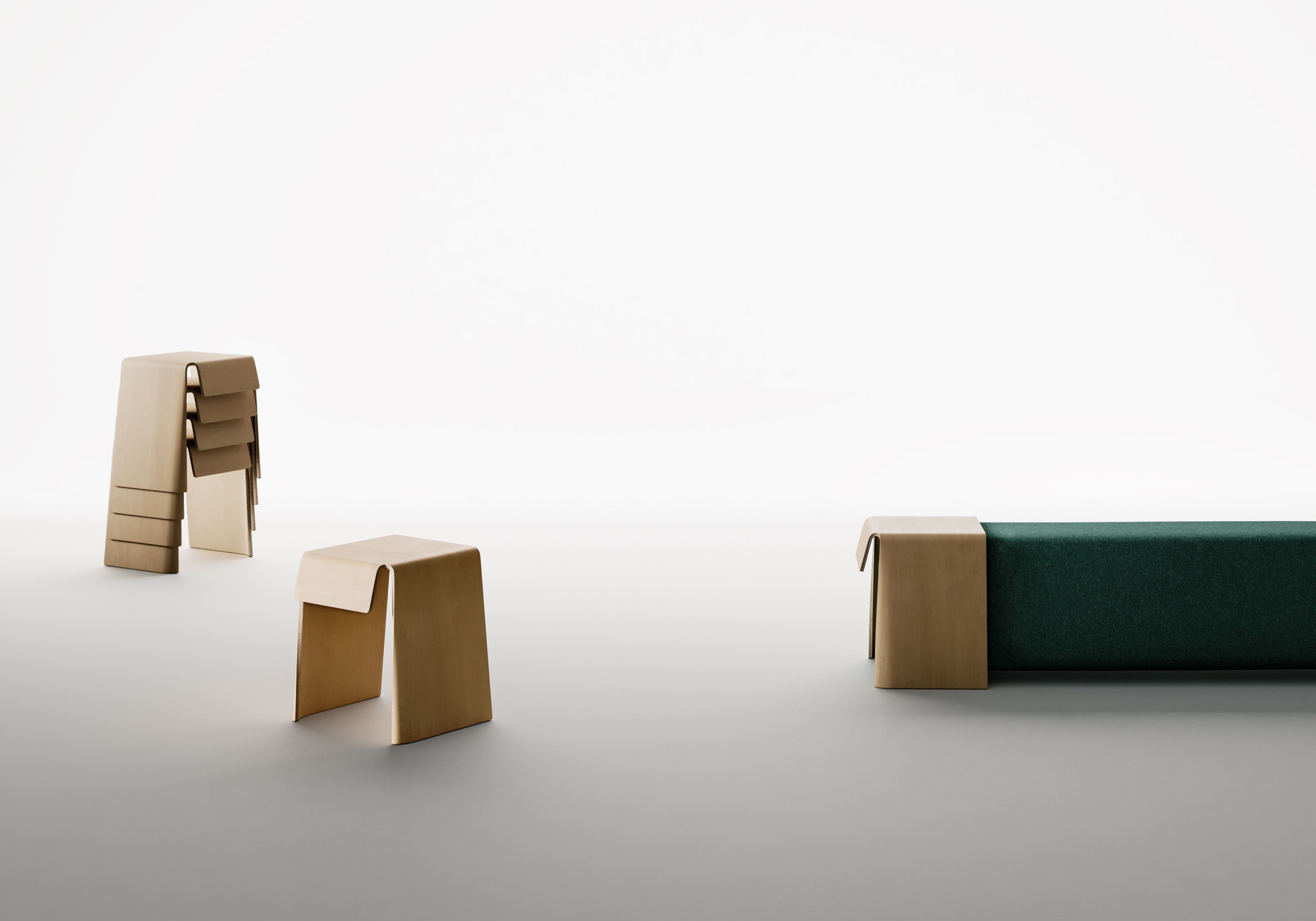 Модульная скамья из ткани Manerba Super Random ARCH-00152353 - Вид №5