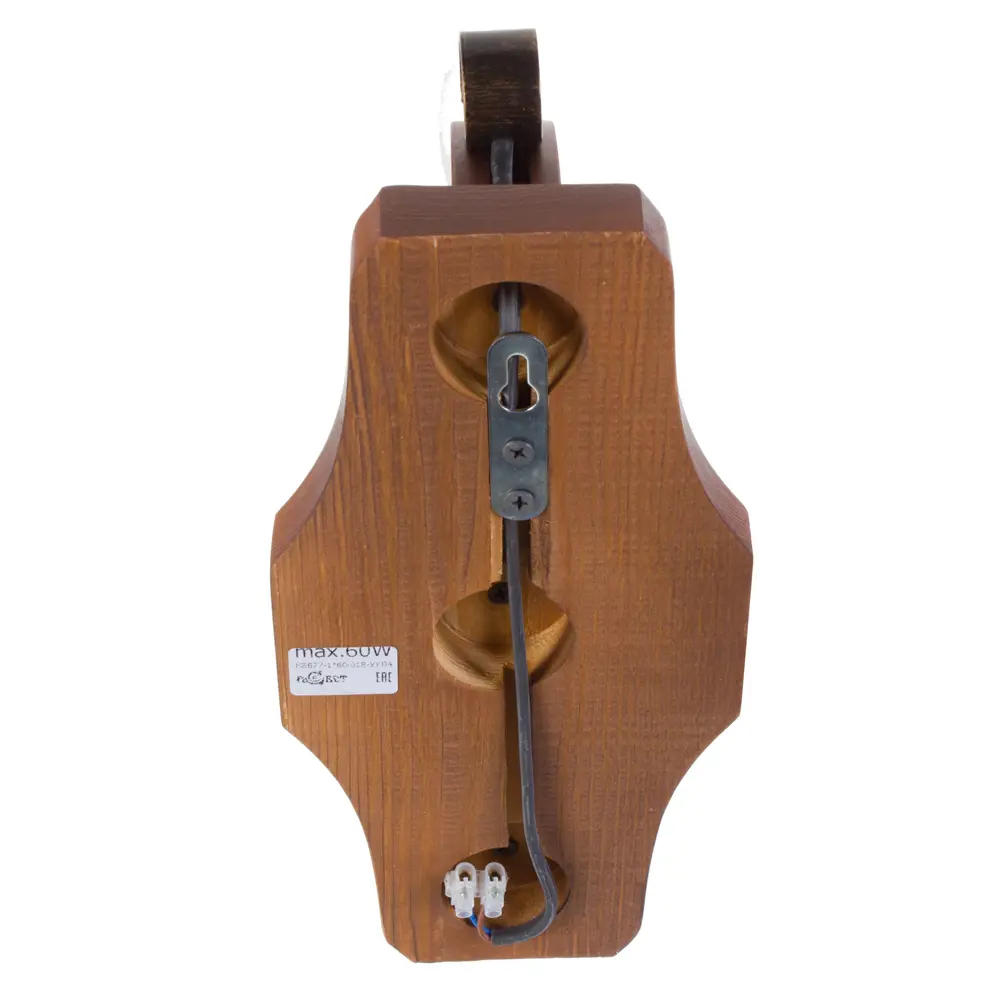 Бра Атлантида 1xE14х60 Вт, дерево, цвет тёмное дерево ЛАБОРАТОРИЯ СВЕТА "33 ИДЕИ" STLM-2150277 - Вид №1