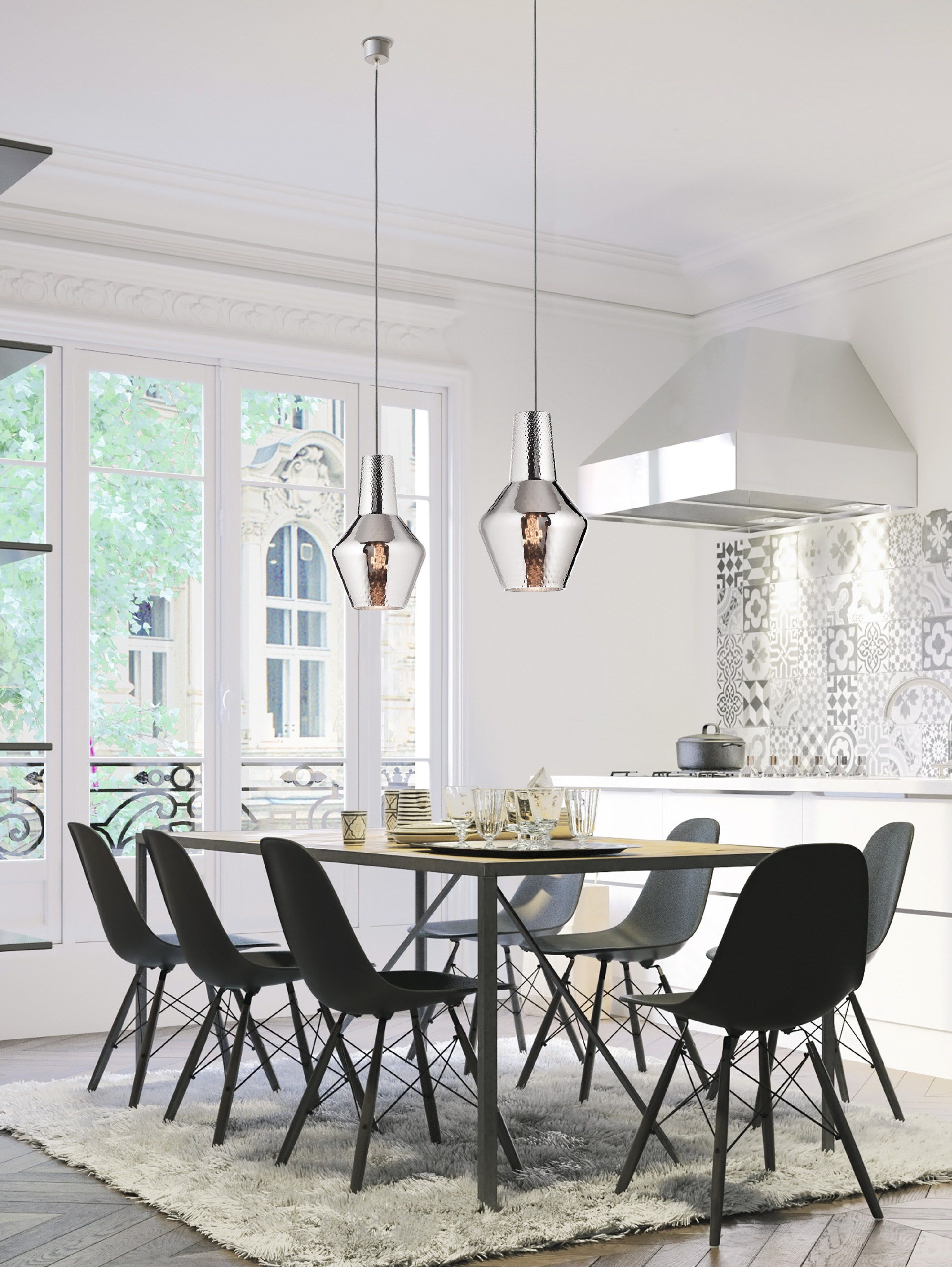 Подвесной светильник из дутого стекла Zafferano Ромео и Джульетта ARCH-00018003 - Вид №2