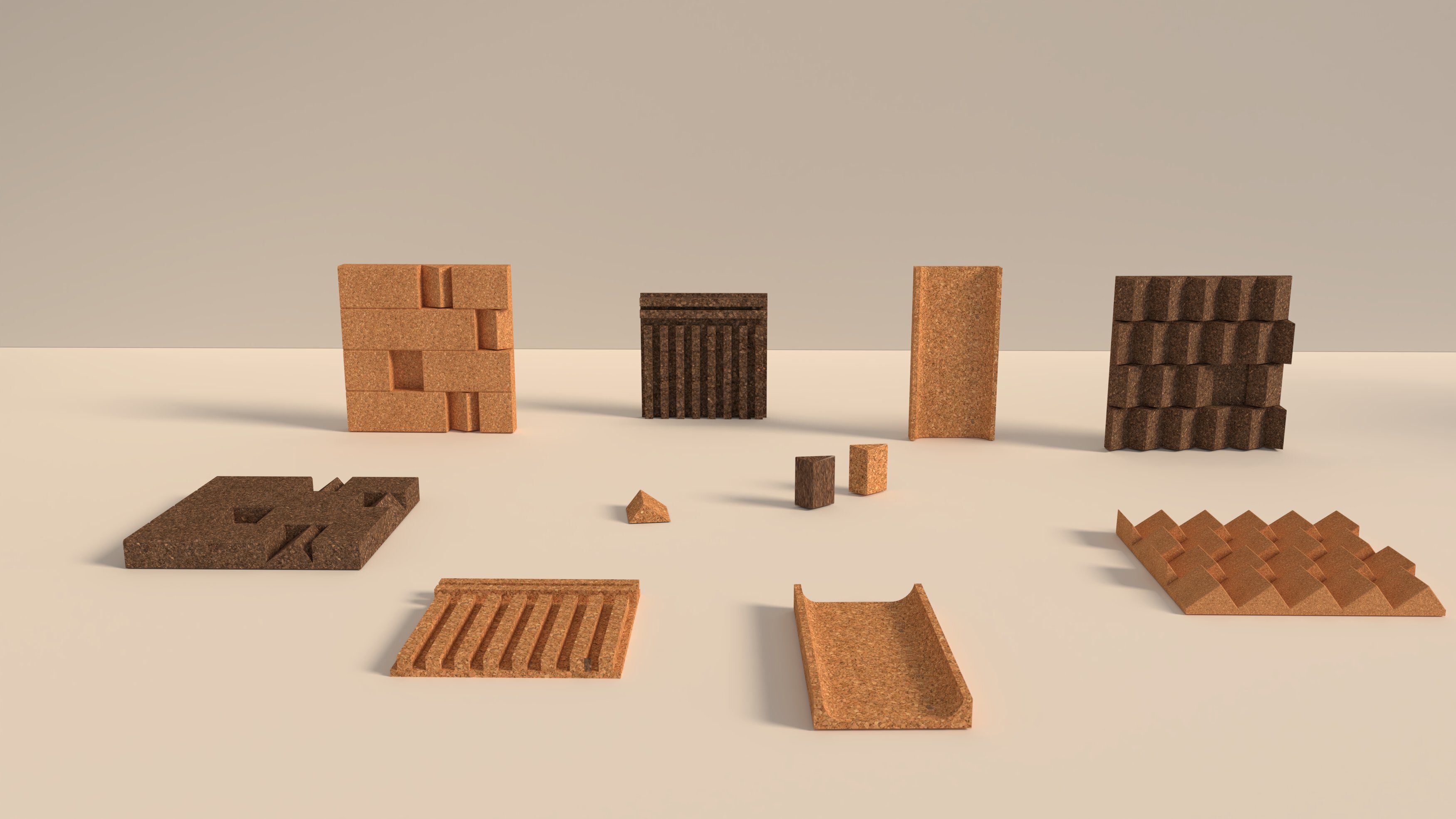 Акустическая панель из пробки GREENMOOD MORSE ARCH-00031079 - Вид №3