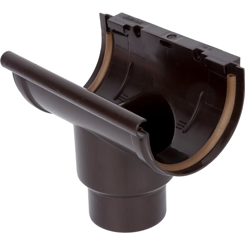 Воронка желоба центральная 80 мм цвет коричневый MUROL STLM-2119257