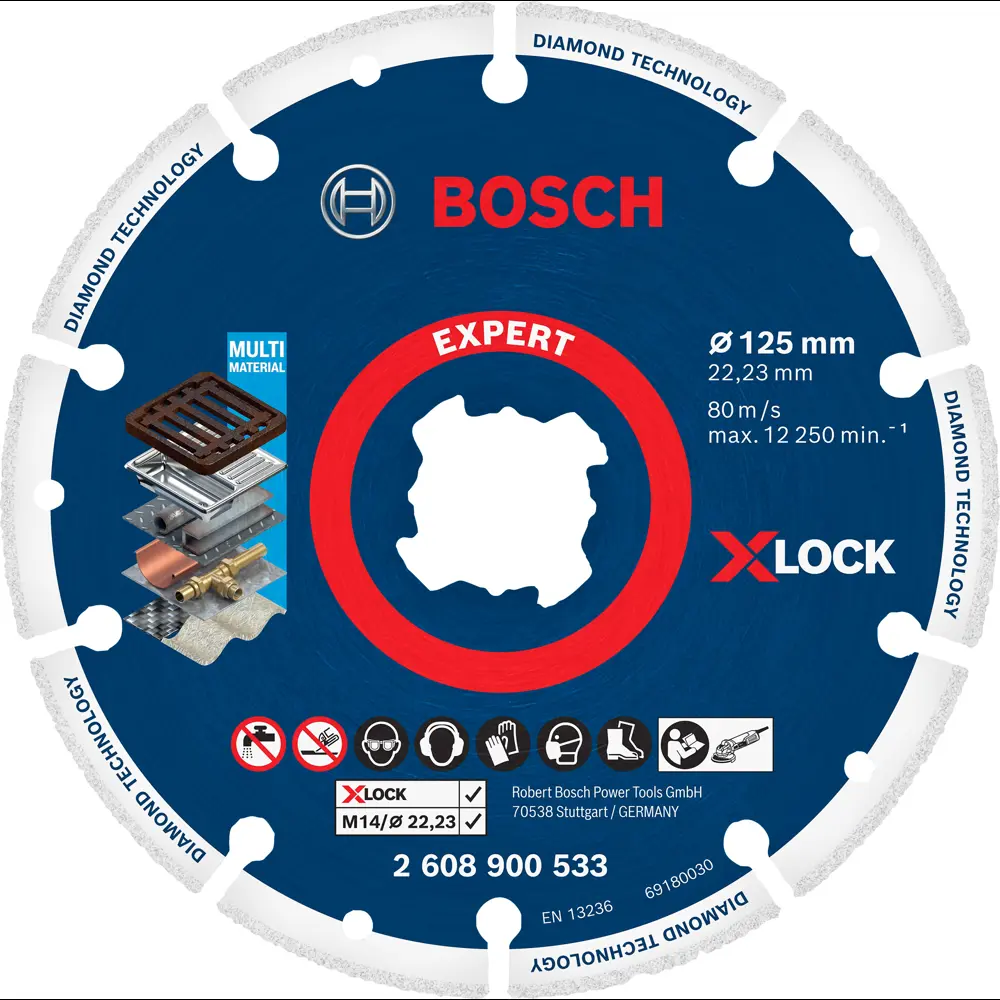 Диск алмазный по металлу сегментированный Bosch X-lock Metal, 125x22.23 мм BOSCH PROFESSIONAL STLM-2075852