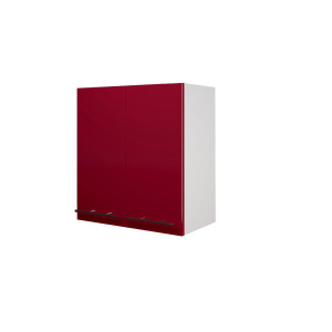 Кухонный шкаф с сушкой для посуды 80х63х30 см лдсп цвет красный глянец ЛИДЕР Модерн