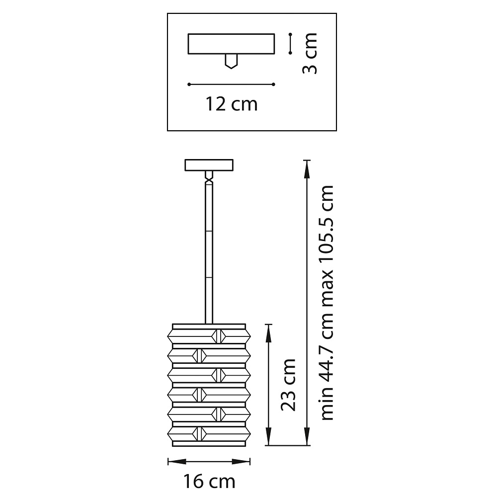 Подвесной светильник Lightstar Amerigo 746018 LIGHTSTAR ДИЗАЙНЕРСКИЕ, AMERIGO 101801 Черный  - Вид №1