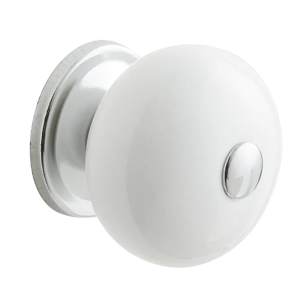 Ручка-кнопка мебельная Inspire Gabi 40x40 мм цвет белый фарфор STLM-2064181