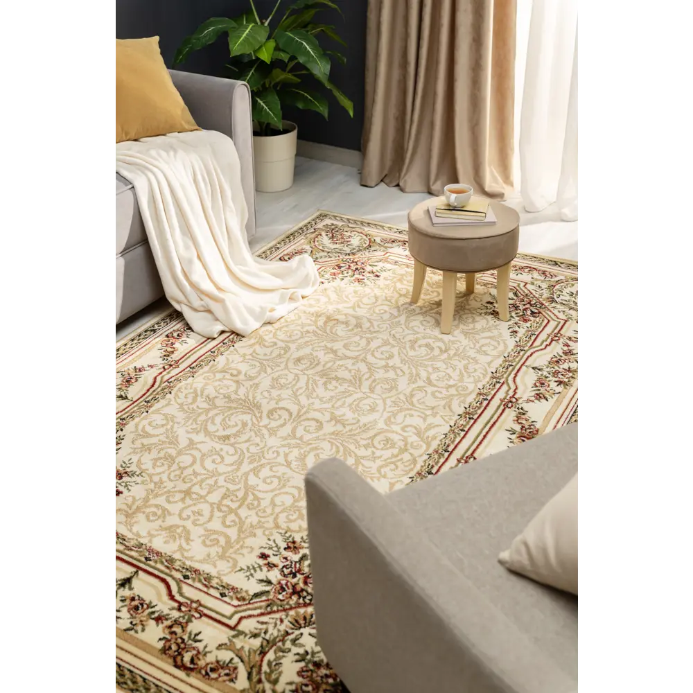 Ковер полипропилен Олимпос 80x150 см цвет кремовый MERINOS STLM-2117372 - Вид №5