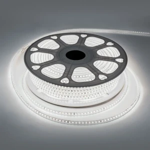 91922959 LUX Светодиодная лента 2835 120 LED (9.6W/M) 8mm 220V холодная 6000К 50м бухта, м STLM-1543294