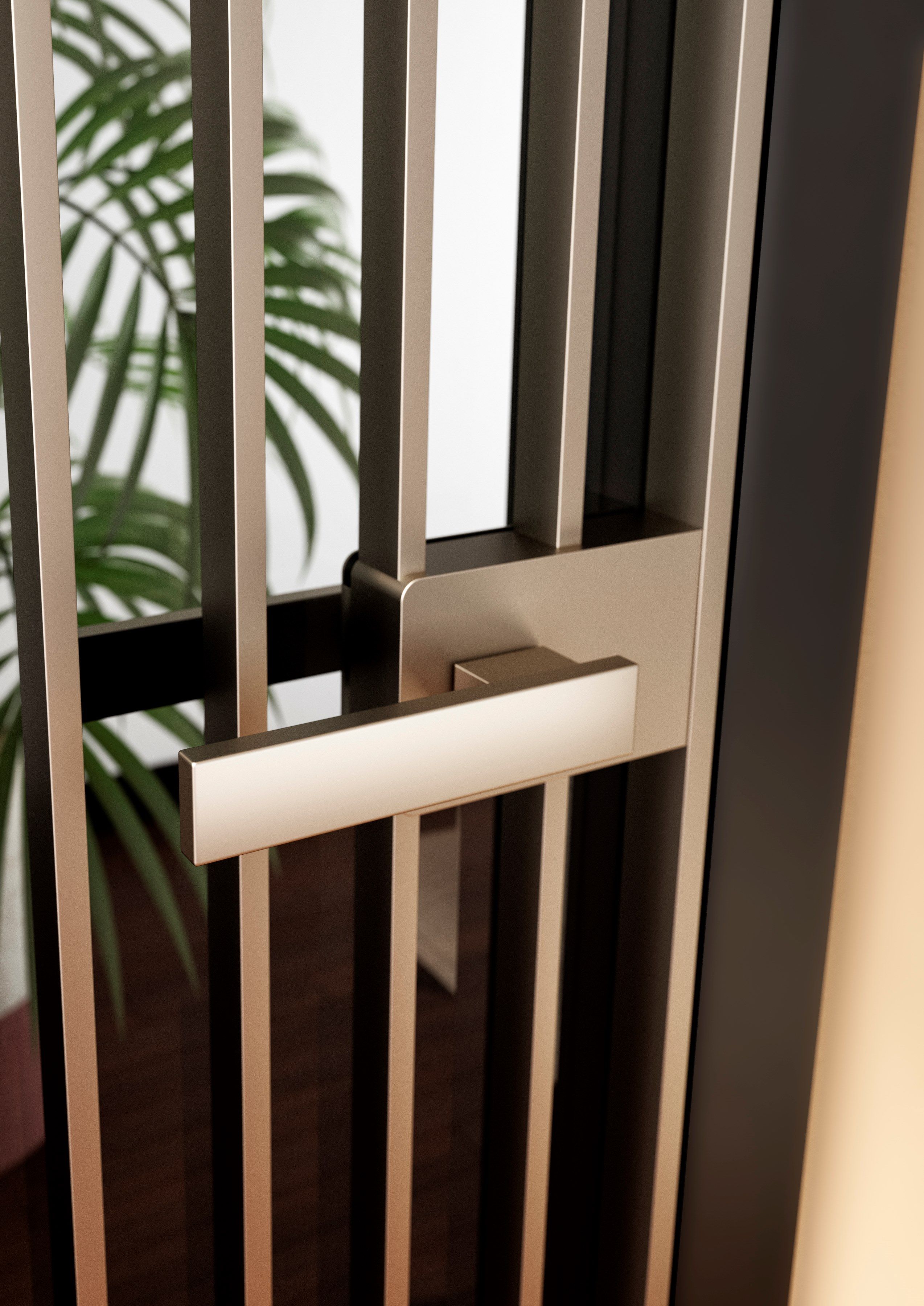 Алюминиевая и стеклянная распашная дверь ALBED Re-Trait 8B ARCH-00089751 - Вид №3