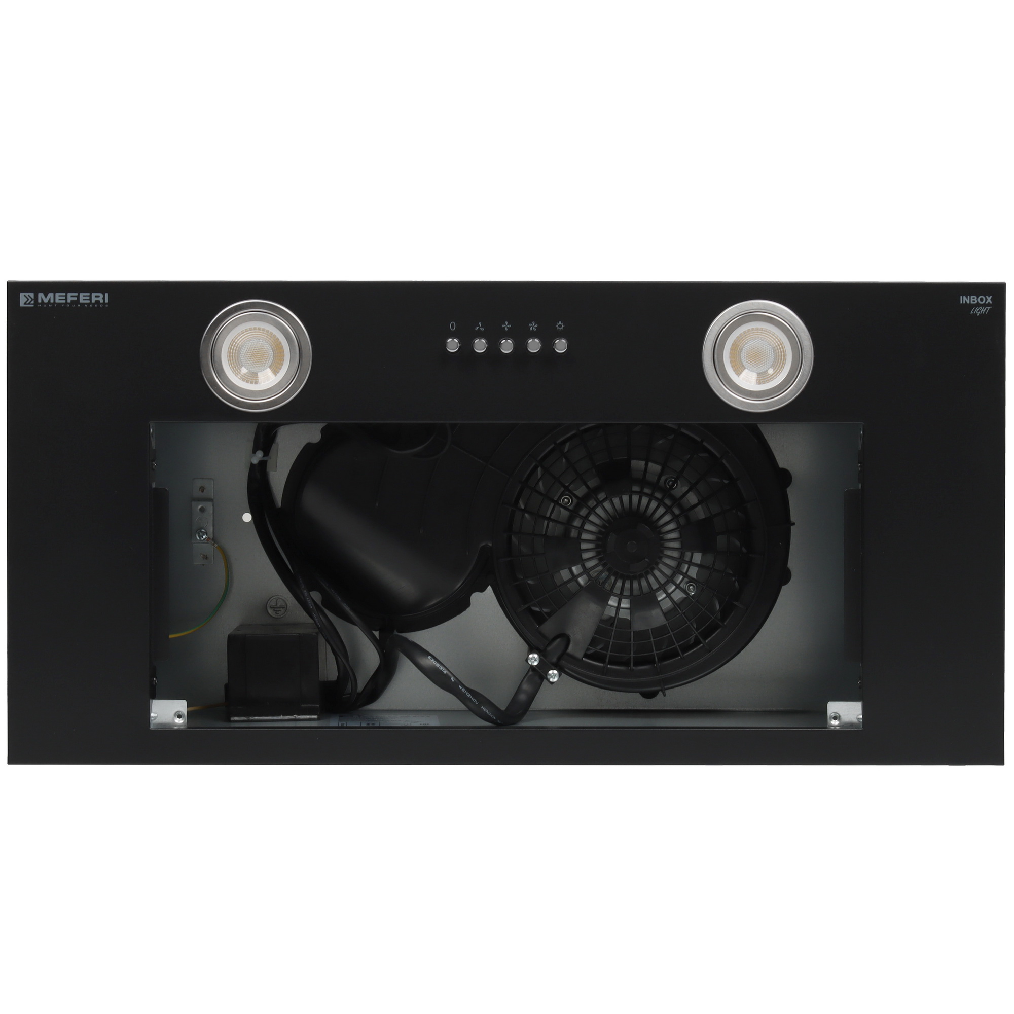 9168675 Вытяжка полновстраиваемая Meferi INBOX60BK LIGHT черный STDN-0000270 - Вид №6