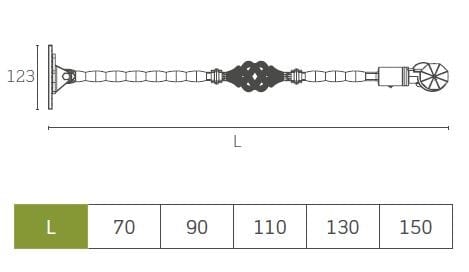 Навес из кованого железа Mv Line Классические шторы ARCH-00111491 - Вид №2