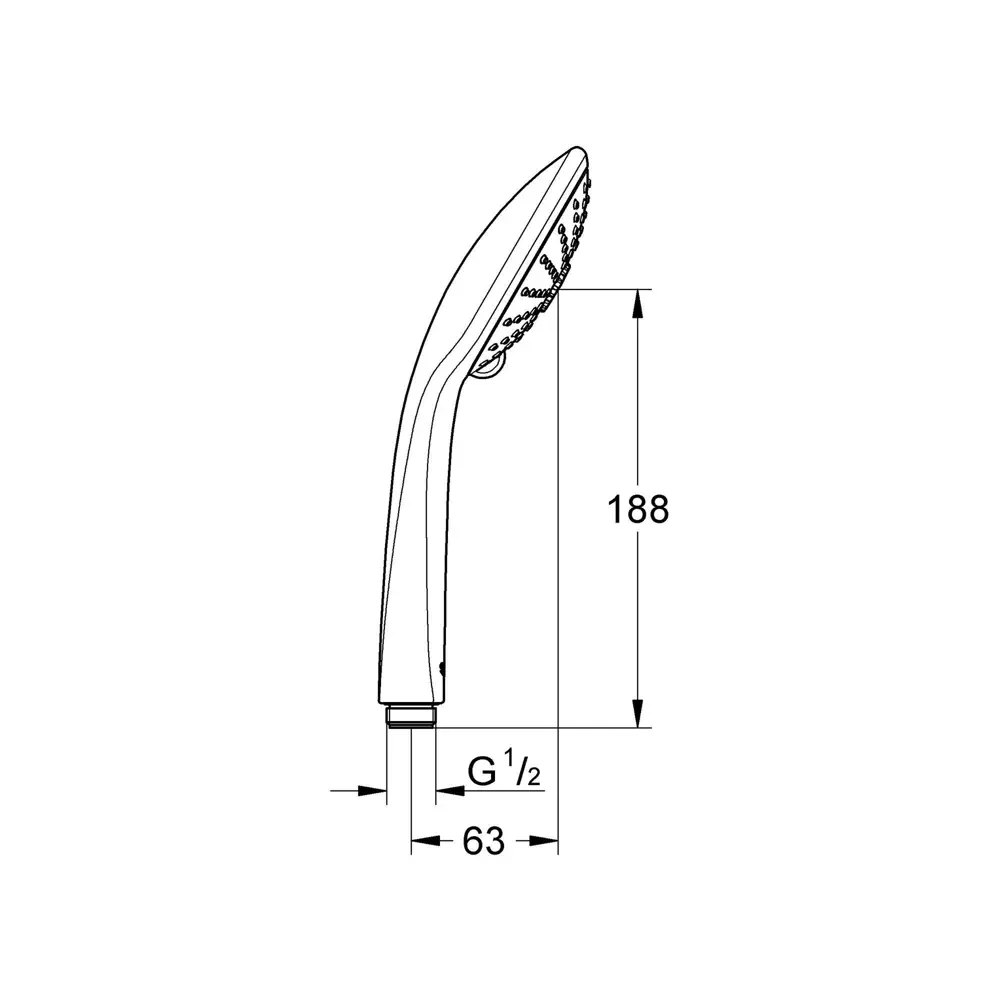 Лейка для душа Grohe Vitalio Joy 3 режима цвет хром STLM-2108695 - Вид №4