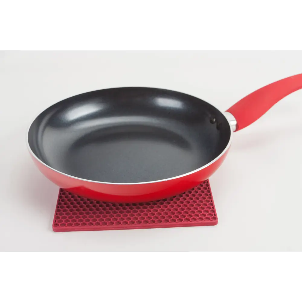 Прихватка/подставка под горячее 17x17x0.5 см силикон цвет пунш Santreyd STLM-2161841 - Вид №2