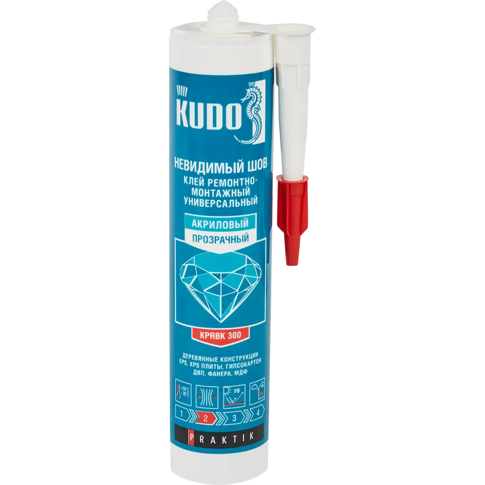 KUDO Praktik — акриловый клей для незаметного склеивания дерева и ДСП 84953231 STLM-0057262