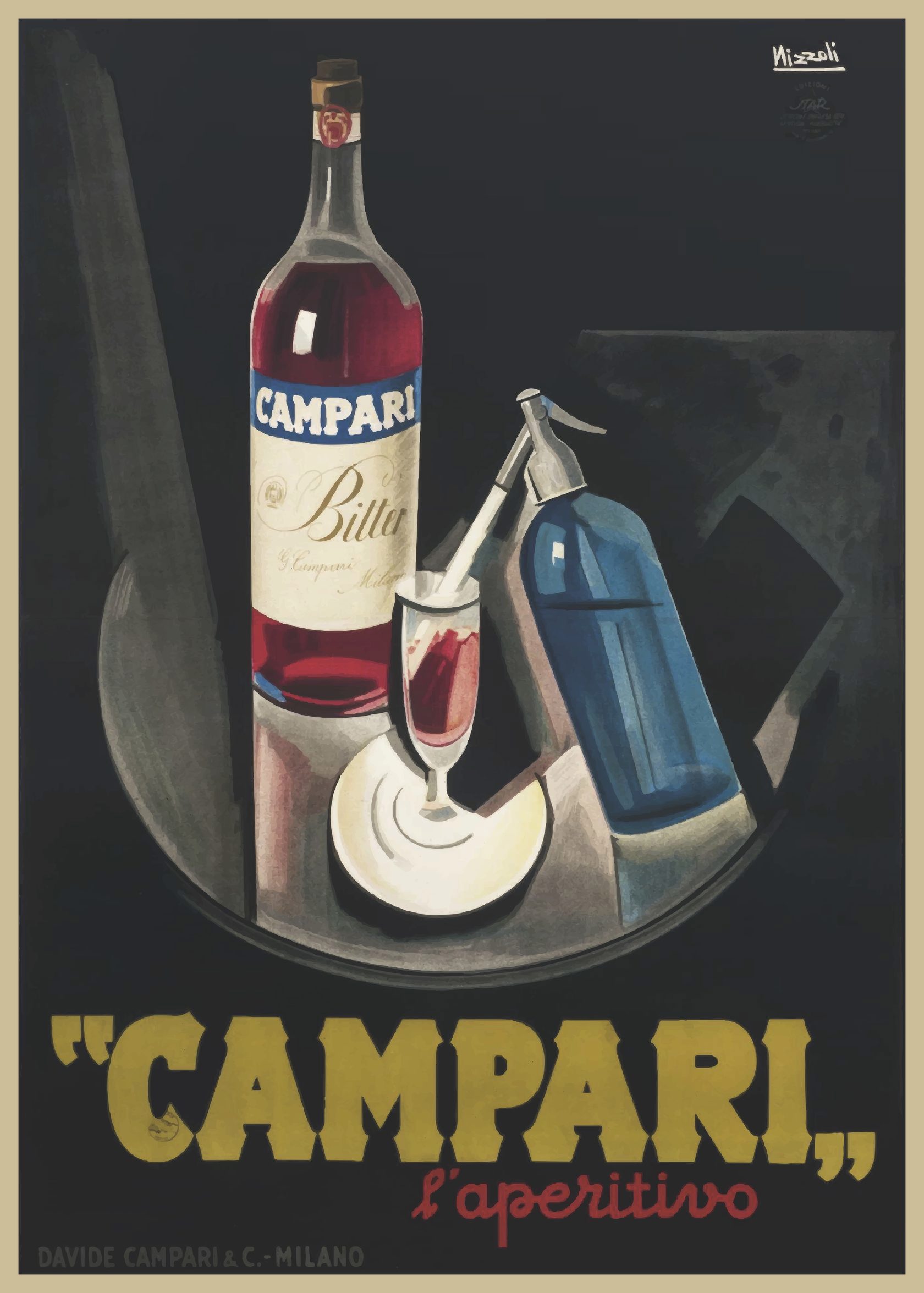 90008996 Плакат Просто Постер Campari 40x50 в раме STLM-0082439 ПРОСТОПОСТЕР