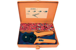 18687078 Комплект для обжима кабельных наконечников HSC8 6-6 кримпер с набором втулок, в ящике для переноски LAS-005D 112750 FASEN