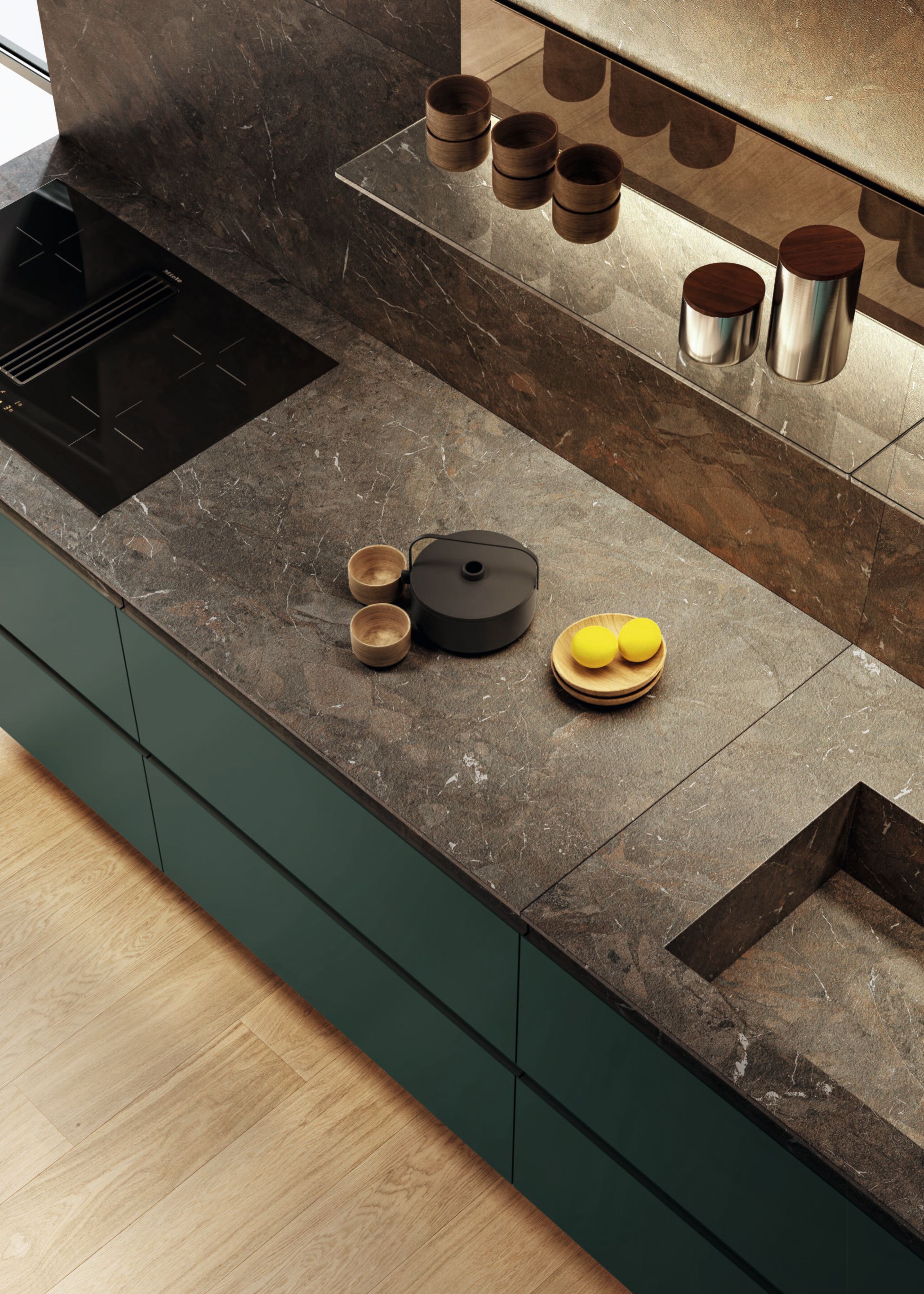 Кухня без ручек Lago 36e8 CUT KITCHEN 2820 ARCH-00031146 - Вид №8