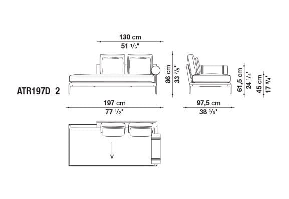 Кожаный диван B&B Italia Атолл ARCH-00112726 - Вид №83