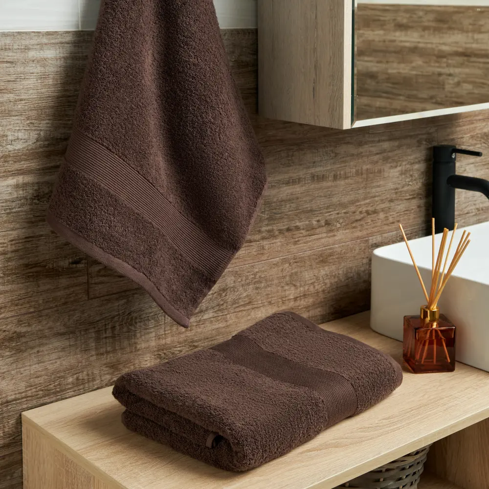 Полотенце махровое Sanpa Home Constance 50x70 см цвет коричневый 89365756 STLM-2034419  - Вид №4