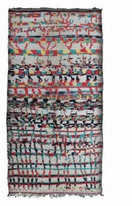 AFOLKI Прямоугольный шерстяной коврик с длинным ворсом и узором Boujad Taa494be