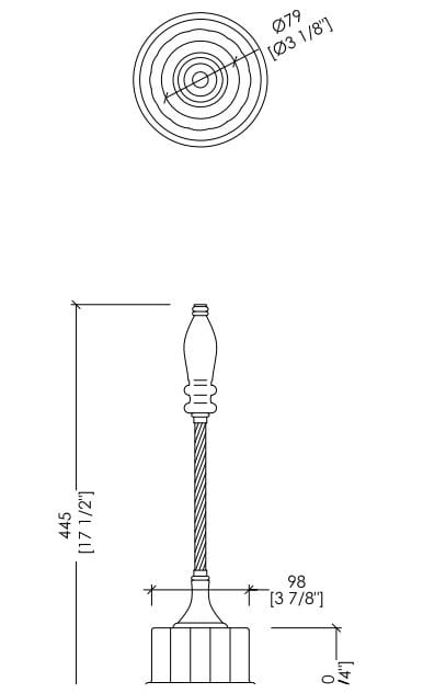 Керамический и латунный держатель для копира Devon&Devon Дороти ARCH-00140542 - Вид №2