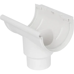 Воронка желоба центральная 80 мм цвет белый