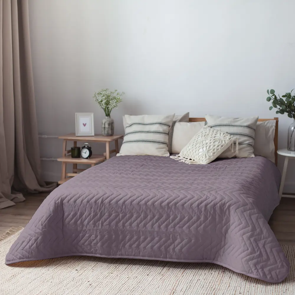 Покрывало Нью 200x240 см микрофибра цвет бузина SEASONS STLM-2076860 - Вид №5