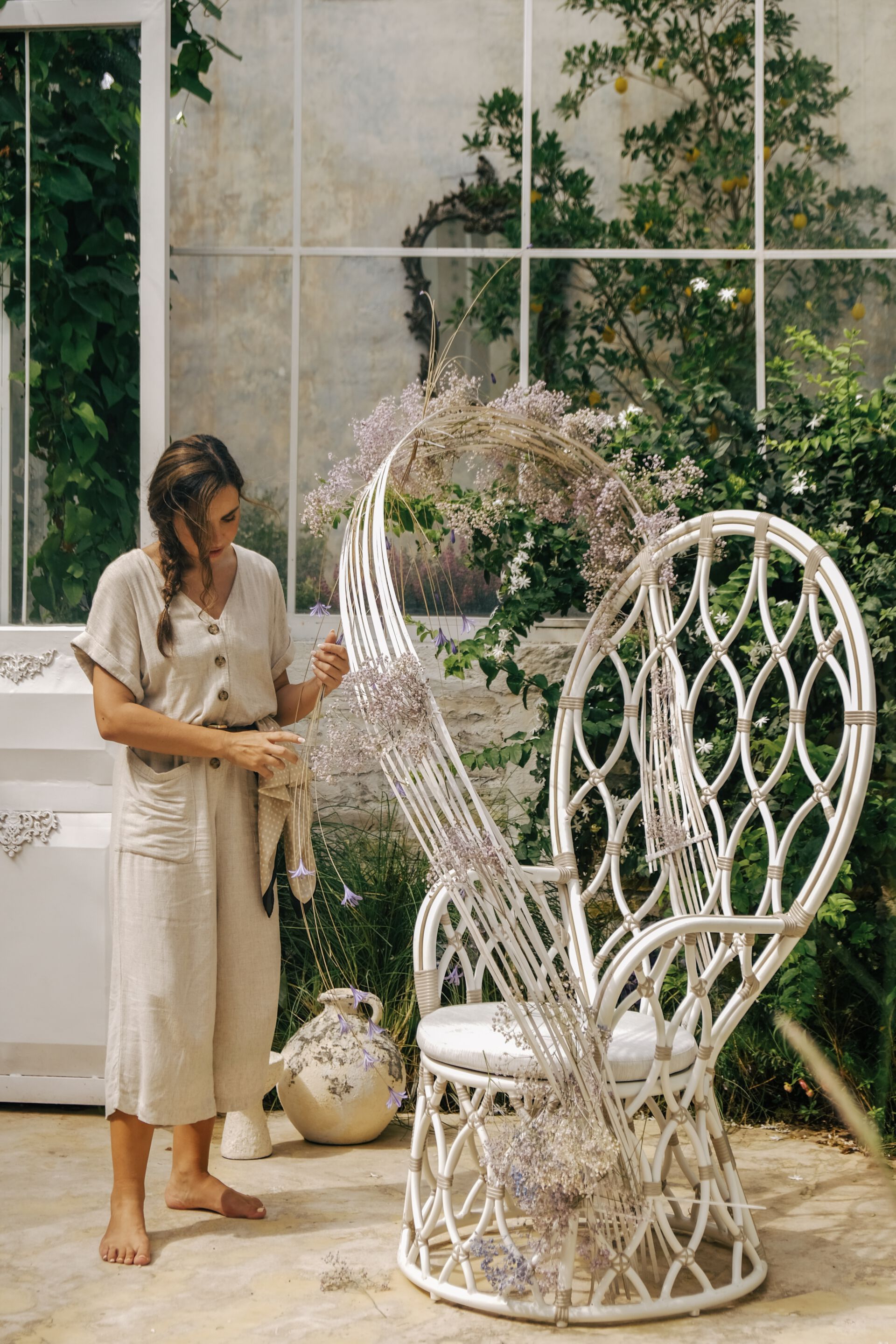 Садовое кресло из синтетического волокна с высокой спинкой cbdesign Agadir ARCH-00015956 - Вид №4