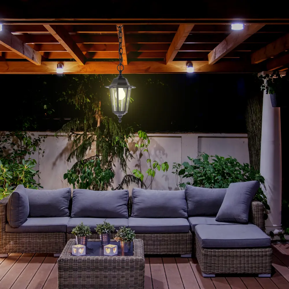 Светильник уличный подвесной 6 граней цвет чёрный Santreyd STLM-2083197 - Вид №10