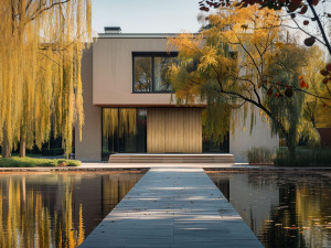 Алюминиевая поворотная входная дверь