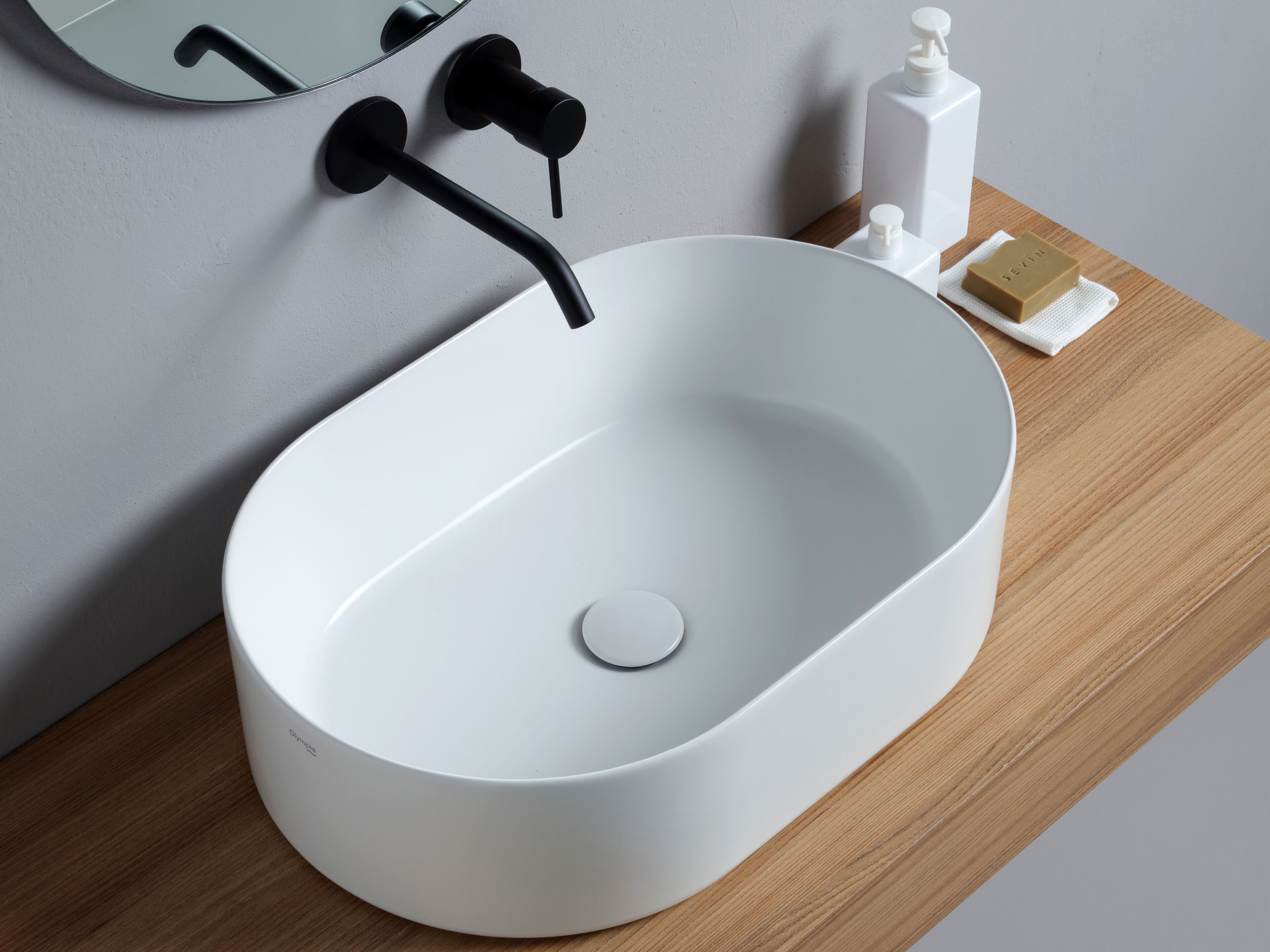 Керамическая овальная столешница Olympia Ceramica Open ARCH-00024602 - Вид №1