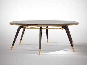 Круглый деревянный обеденный стол