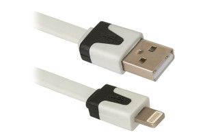 16125492 USB кабель ACH01-03P USBAM-LightningM, 1м пакет 87472 Defender