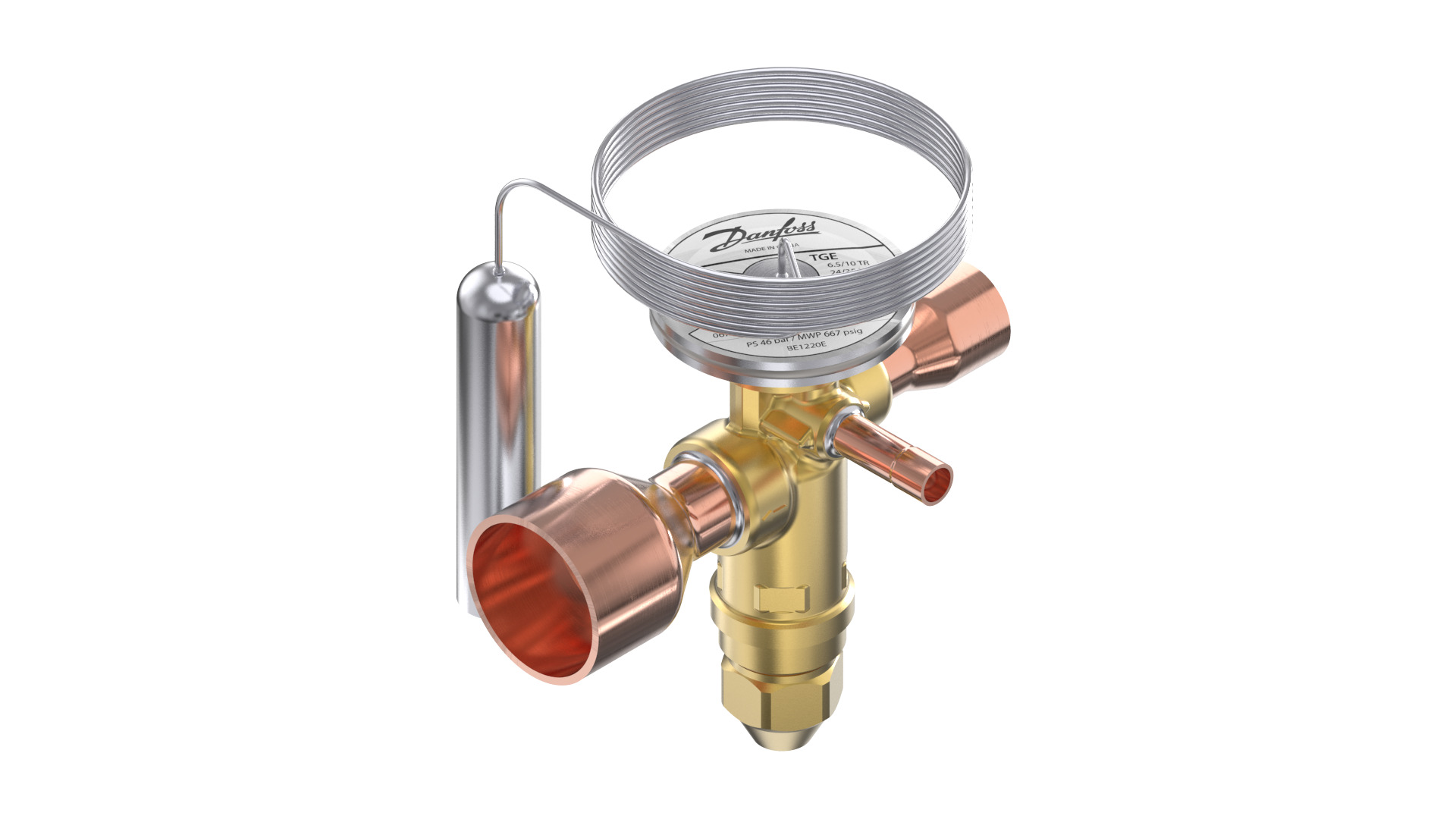 Danfoss TGE — Клапаны терморегулирующие со встроенными клапанными узлами TGE 40-26 Клапан терморегулирующий 067N3135  - Вид №14