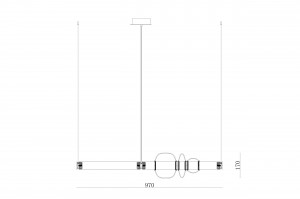 2000983200402 Подвесной светильник 3 COSMO Peg Top