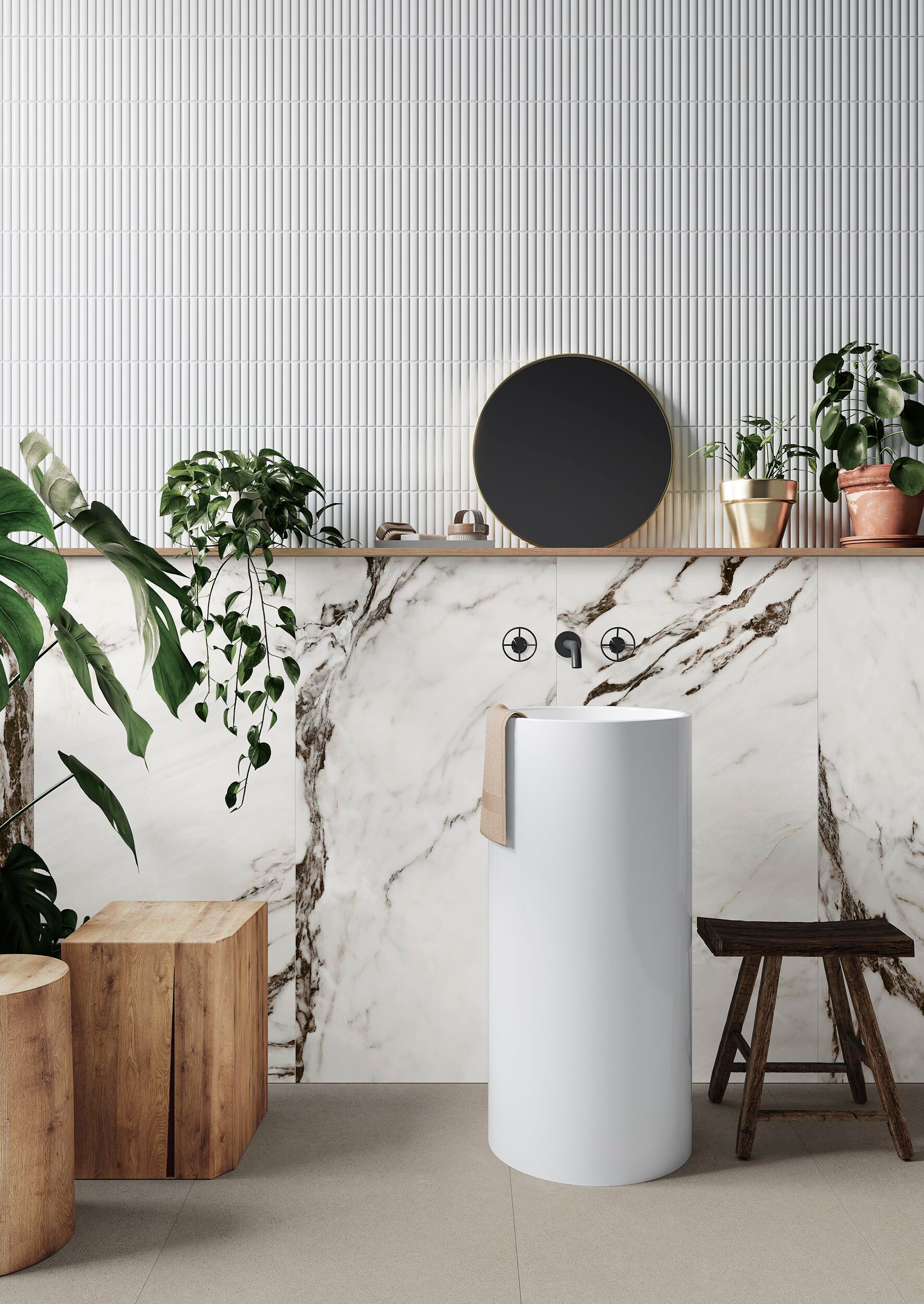 Мраморный эффект глазурованного керамогранита/напольного покрытия Gayafores CALACATTA MONET ARCH-00043023 - Вид №3