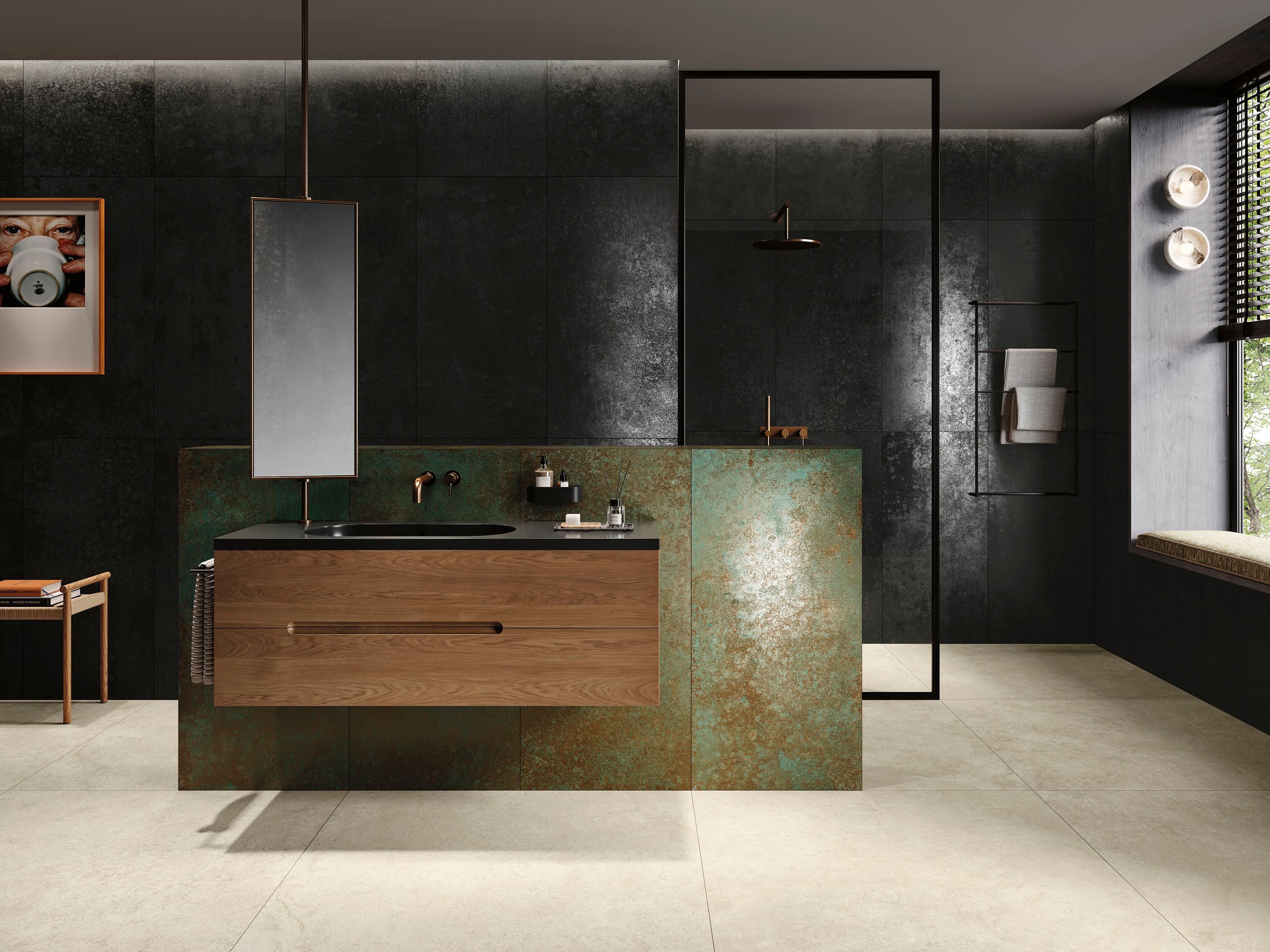 Напольное / керамогранит с металлическим эффектом Revigrés ARCH-00117895 - Вид №1