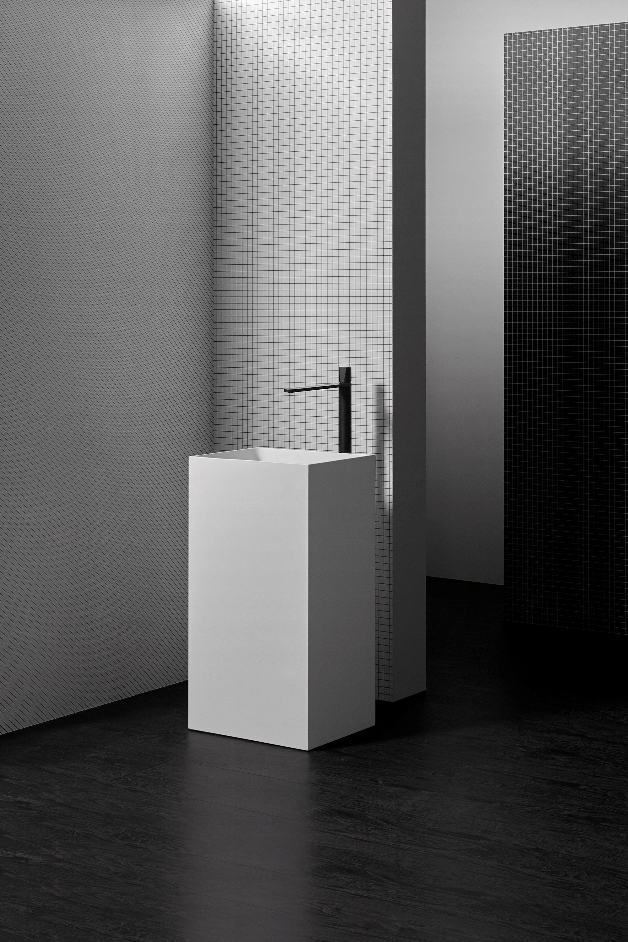 Геометрические обои для ванной комнаты Antoniolupi TRALERIGHE ARCH-00067593 - Вид №13