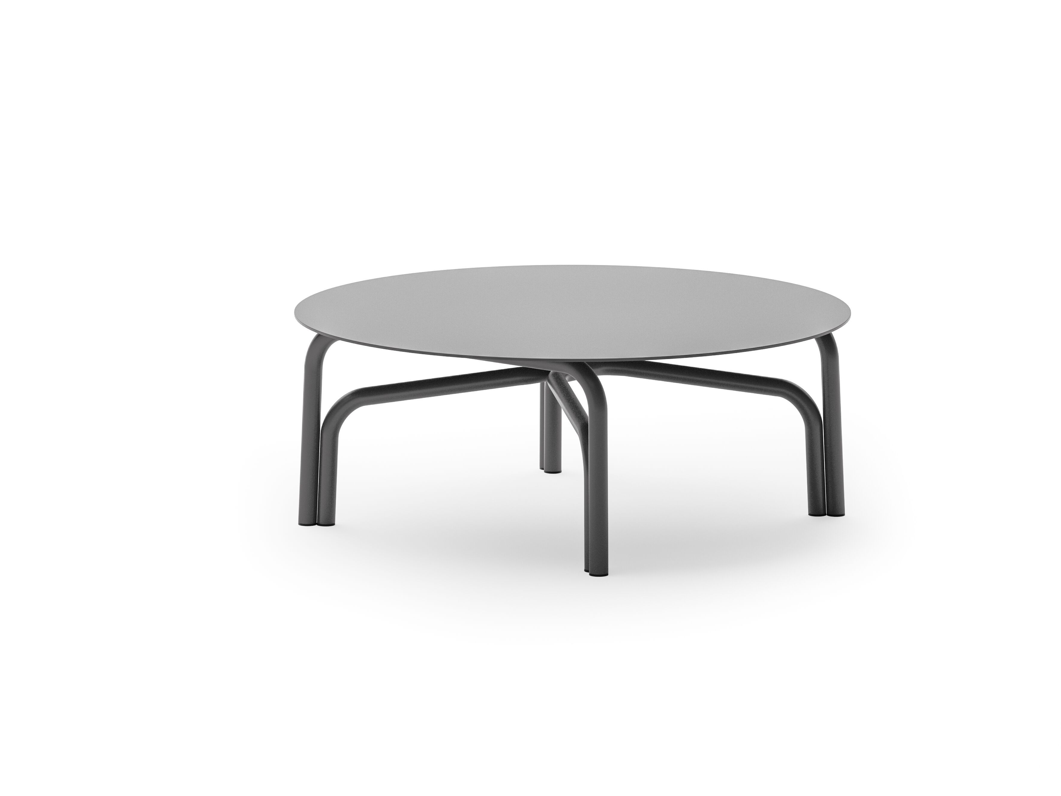 Алюминиевый низкий круглый садовый столик Unopiù Salò ARCH-00027939 - Вид №1